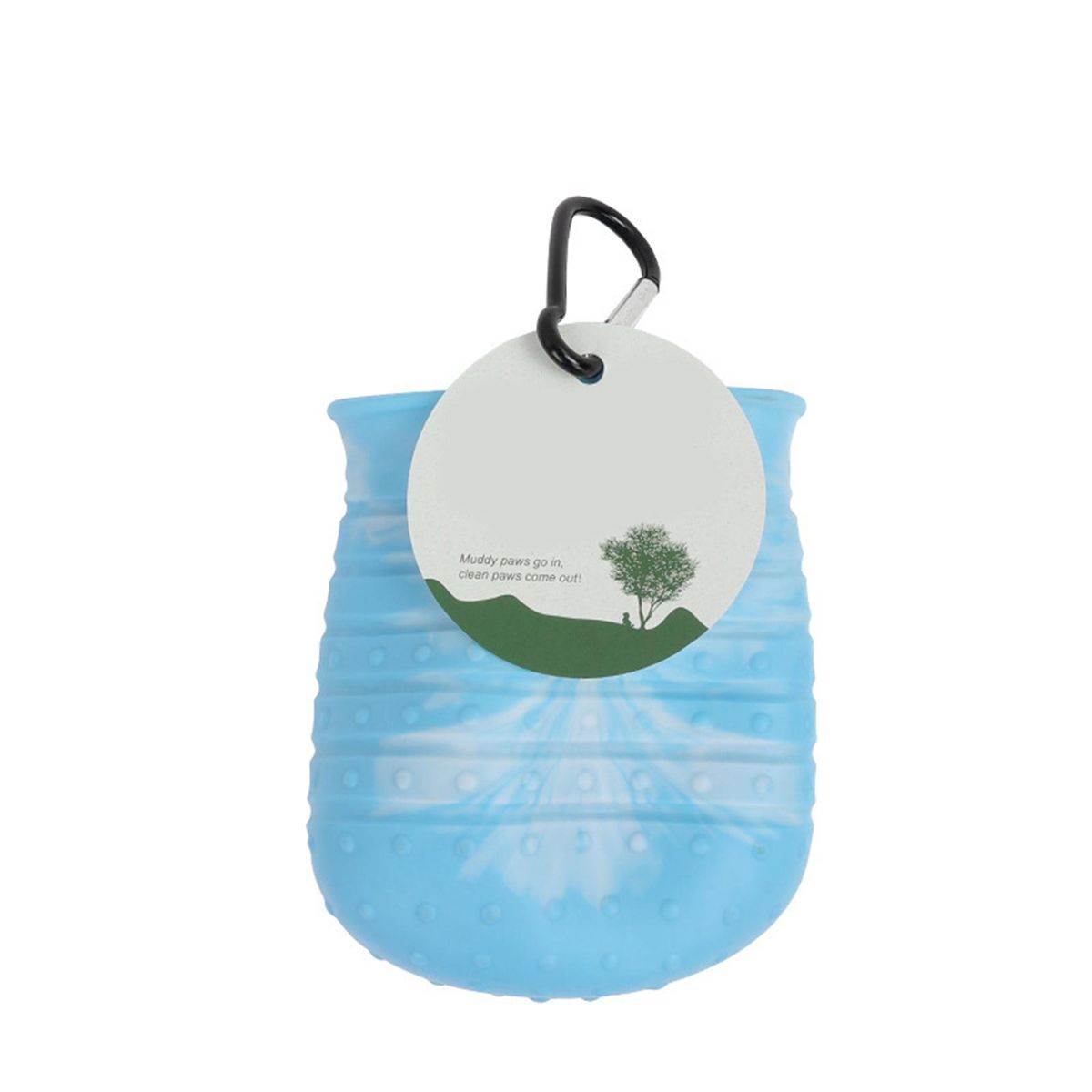 Dog Paw Washer Cup Pet Dog Paw Clean Brush Cover Blue