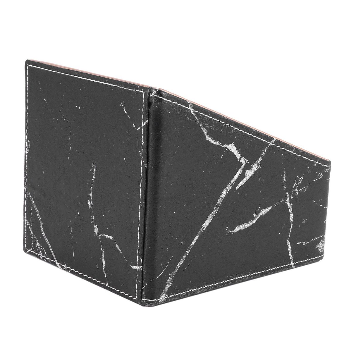 3 Slot PU Leather Remote Controller Holder Organizer, Home Sundries Storage Box, TV Guide/Mail/CD Organizer/Caddy