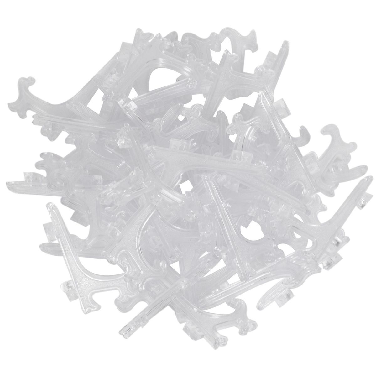 45Pcs Mini Easel Stands 3 Inch Plastic Plate Stand Holder