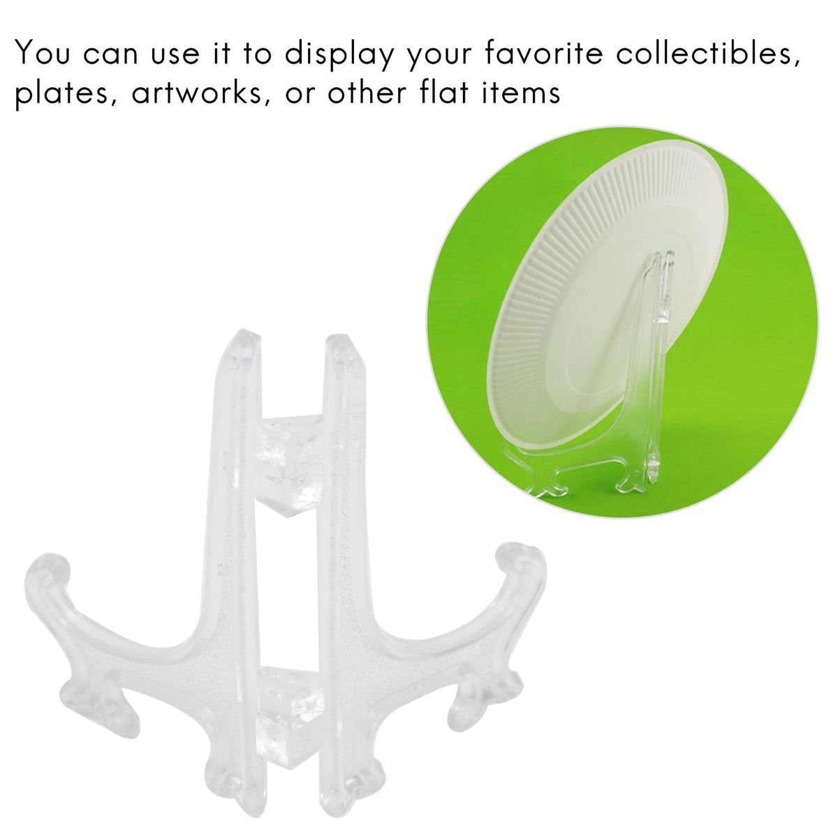45Pcs Mini Easel Stands 3 Inch Plastic Plate Stand Holder