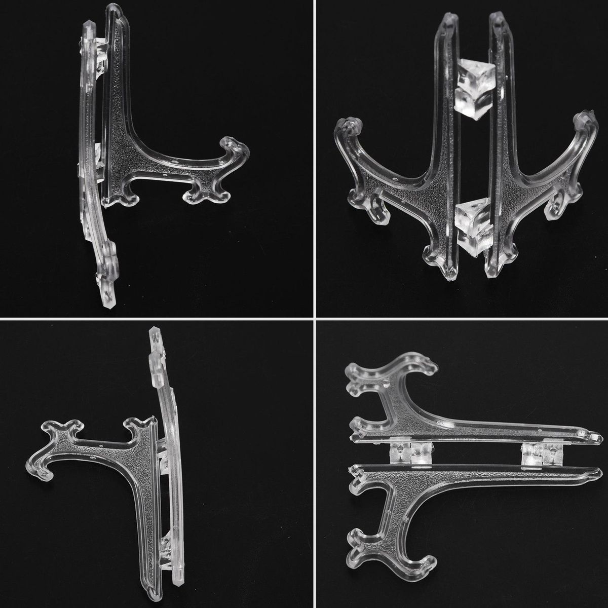 45Pcs Mini Easel Stands 3 Inch Plastic Plate Stand Holder