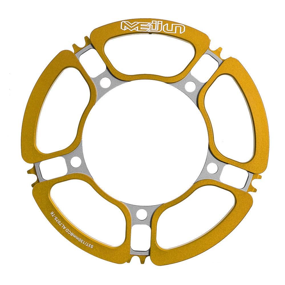 Bicycle Chainwheel 45T 47T 53T Single-speed Crankset Aluminum Alloy Hollow Crankset Bicycle Accessories Bike Tooth Plate 130mm BCD