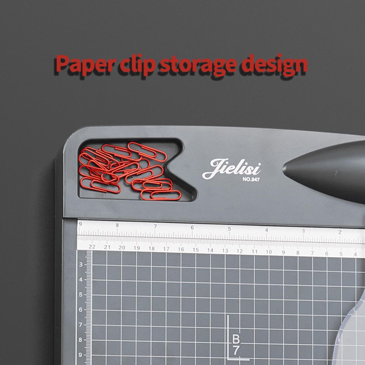 JIELISI Mini Paper Trimmer Guillotine Cutter A4 Cut Length Desktop Paper Cutting Machine with Security Cutter Head for Craft Paper Photos Cards Scrapbooking Office Home Supplies