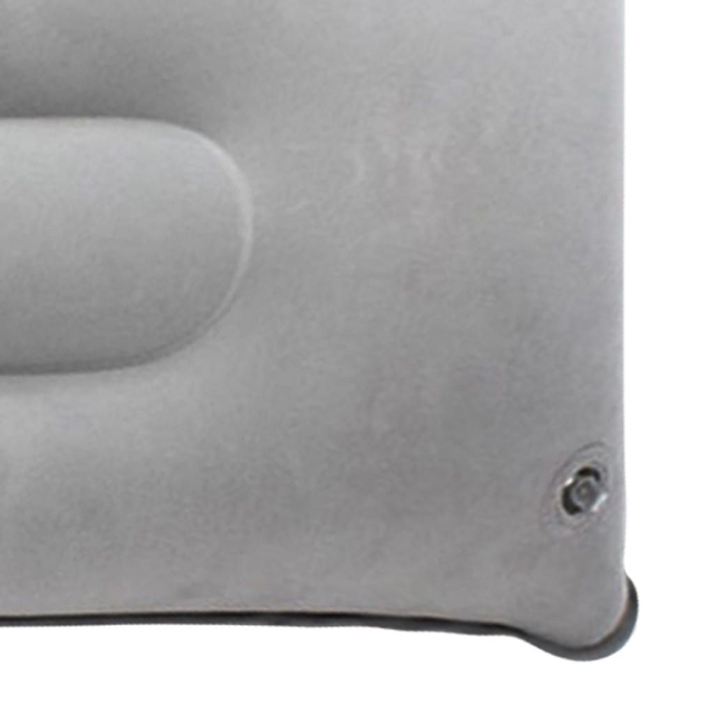 Outdoor Inflatable Camping Pillow Lightweight 43x27cm Light Gray