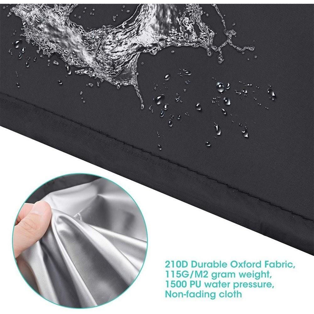 Cross-border hot sale outdoor bench dust cover outdoor furniture cover BENCHES SEAT RAIN COVER black 2 seats 134x66x89cm