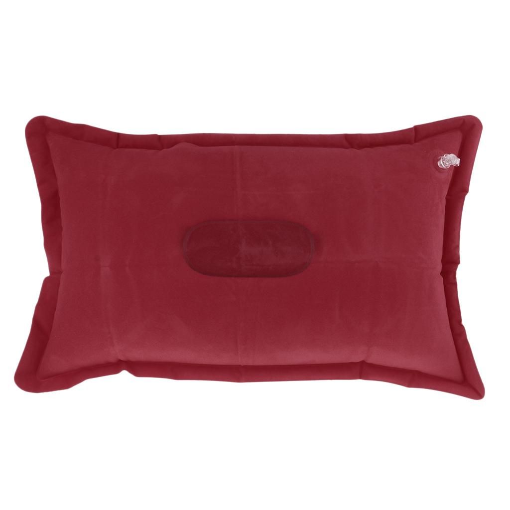 Camping Pillows Travel Pillows Inflatable Cushion  Red