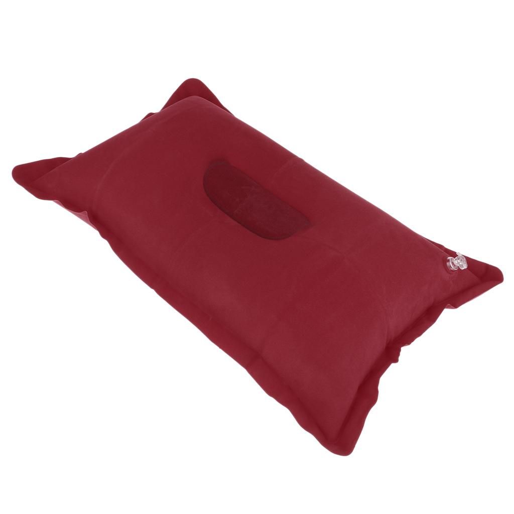 Camping Pillows Travel Pillows Inflatable Cushion  Red