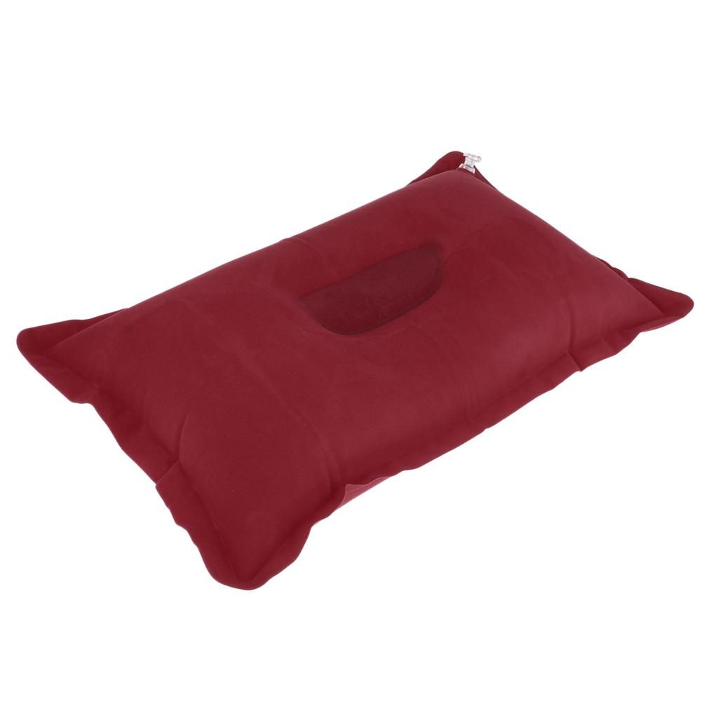Camping Pillows Travel Pillows Inflatable Cushion  Red