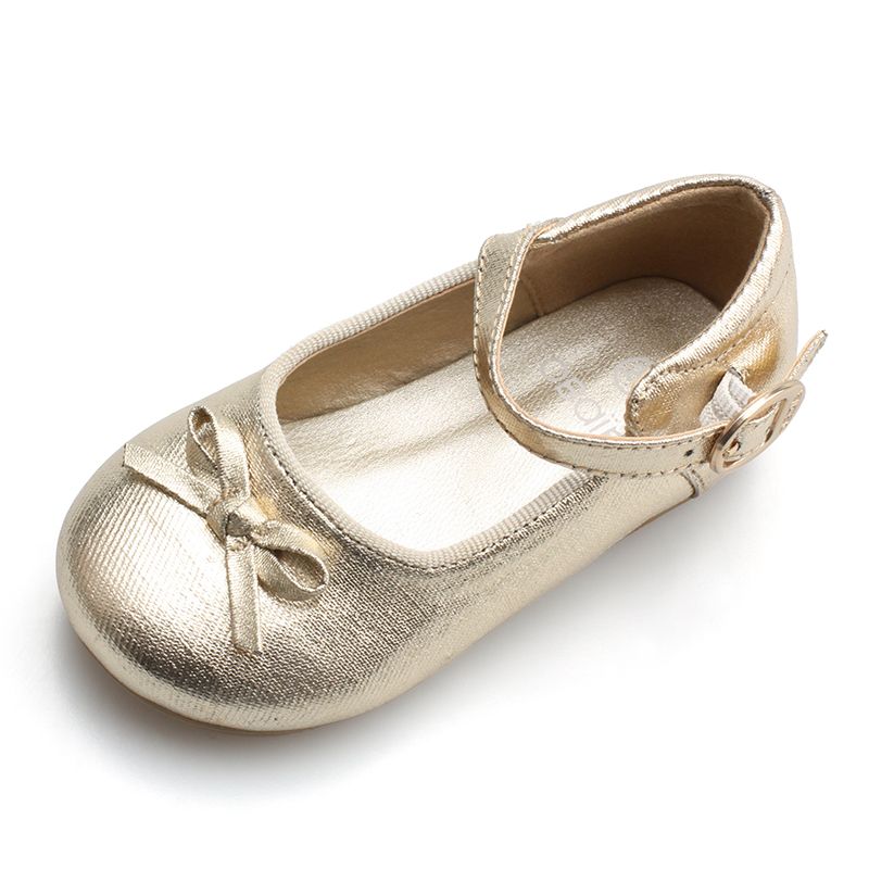 Gold Party Shoes For Baby Girls