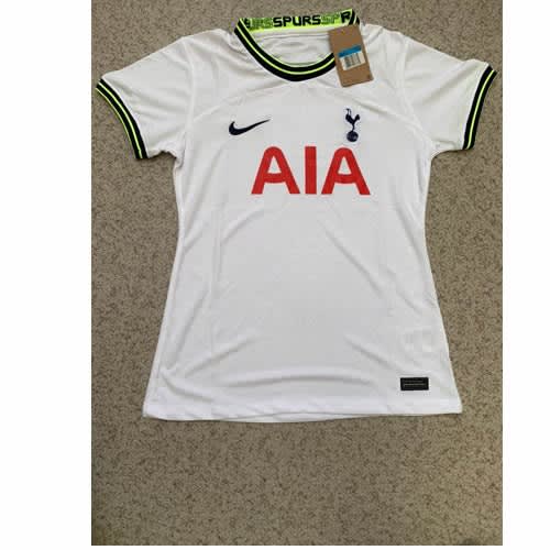 Lady's Official Tottenham Fc Home Jersey-  All White