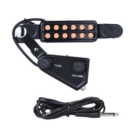 12-hole Acoustic Guitar Sound Hole Pickup Magnetic