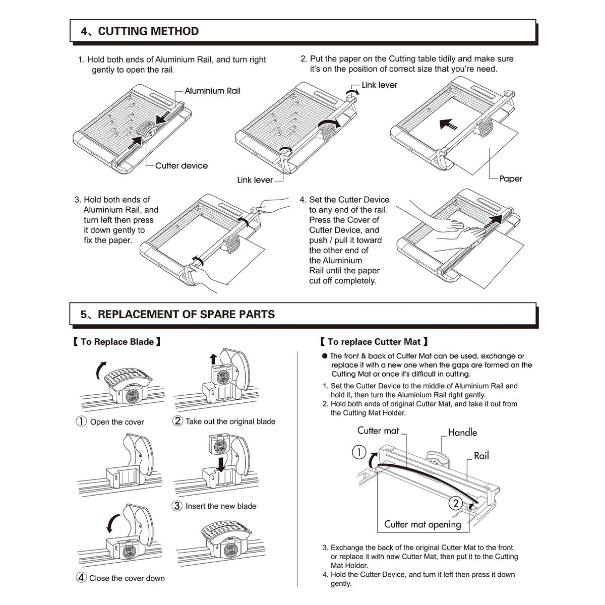 3-in-1 Paper Trimmer Multi-Functional A4 Paper