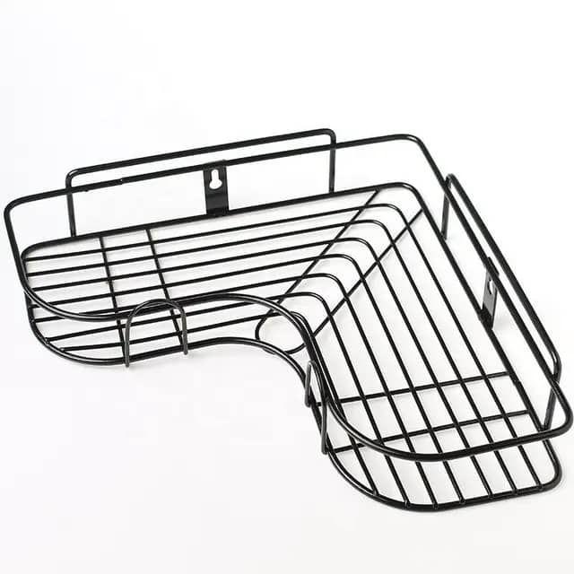 2 Pcs Wall Mounted Decorative Bathroom  Corner Caddy Shelf