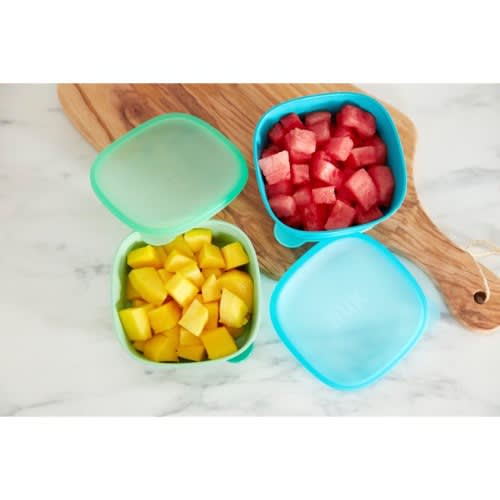 B.P.A Free Sunction Baby Bowl With Lid - 2 Pack - Assorted Colors