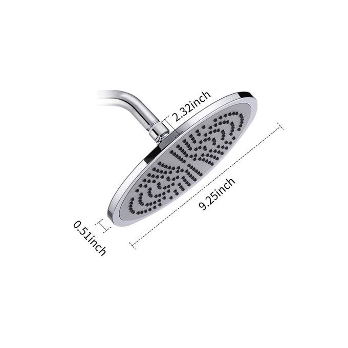 9.5 Inch Rain Showerhead High Pressure Shower Head G1/2