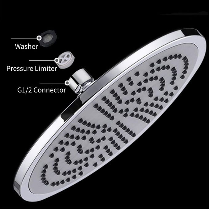 9.5 Inch Rain Showerhead High Pressure Shower Head G1/2