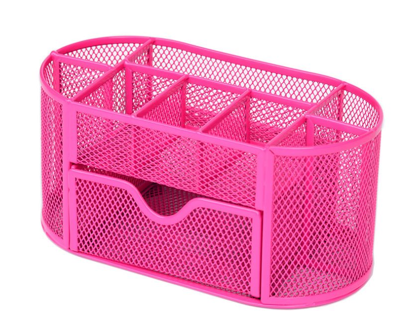 Metal Penalty Organizer Mesh Desk Organizer Table 9 Grids Design Storage Box Drawer Pencil Pen Holder For Neatening Tools