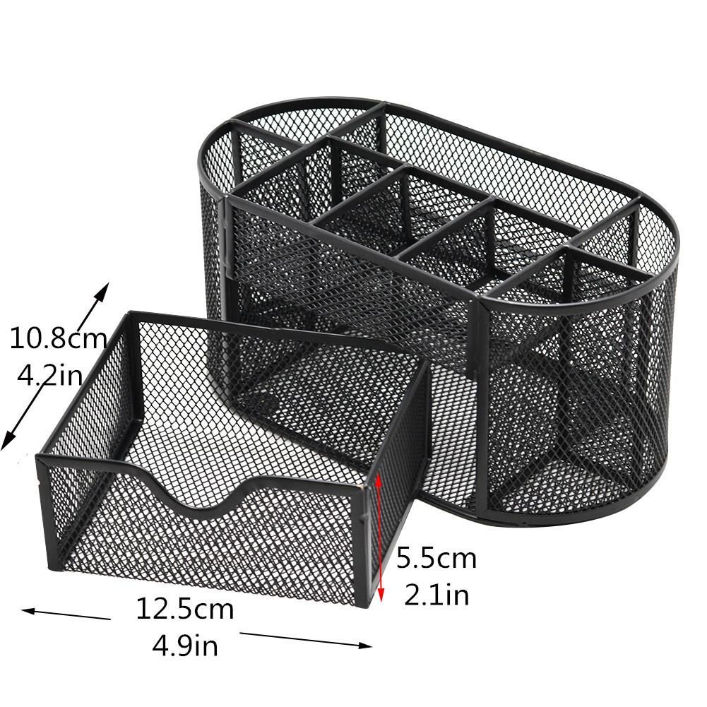 Metal Penalty Organizer Mesh Desk Organizer Table 9 Grids Design Storage Box Drawer Pencil Pen Holder For Neatening Tools