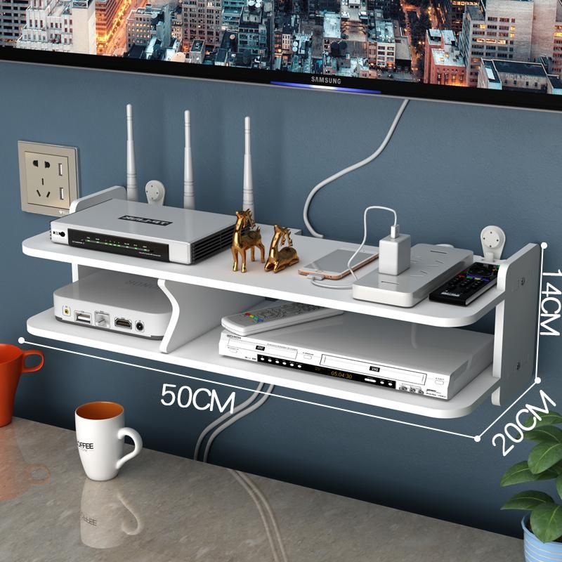 Wall Mounting Metal Wireless Wifi Router Boxes/TV Set-Top Box/DVD Player Stand/Telephone Holder Rack Sh Bracket WF