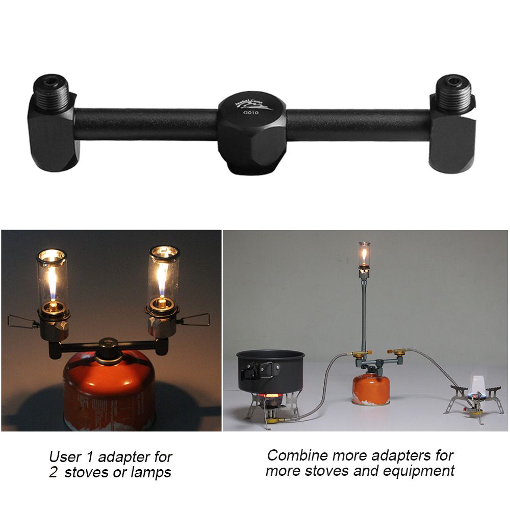 Camping Stove Splitter Lindal Valve Propane Tank Adapter For