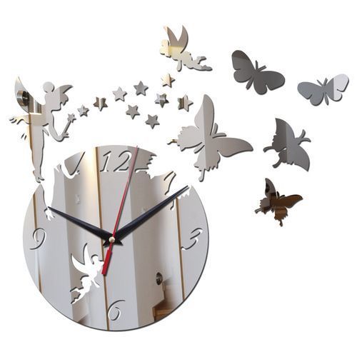 3D Stick On Wall Clock Modern Homer/ Office Design Decal