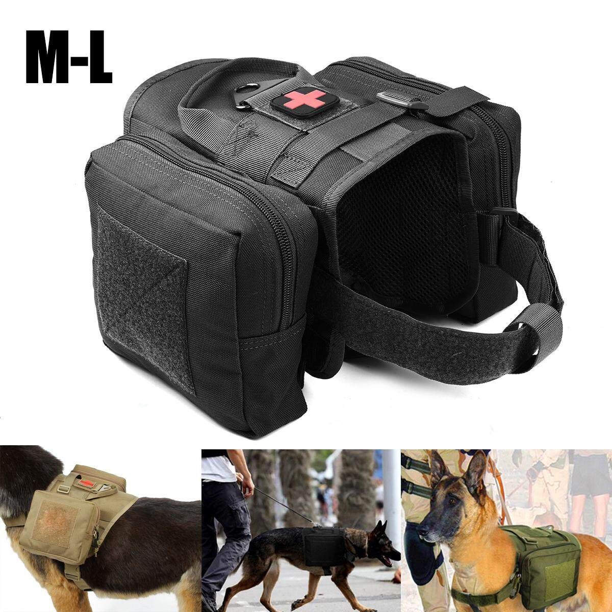 Dog Harness K9 Molle With Two Pockets Traning Working L L