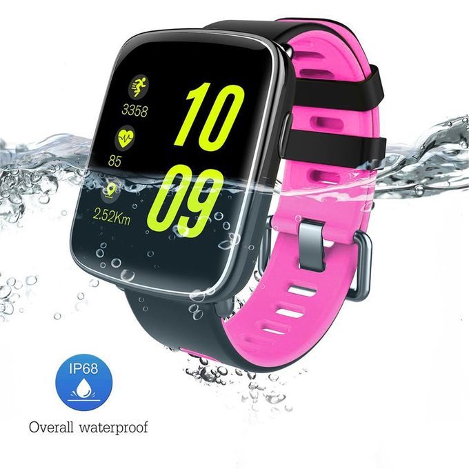 Smart Wat H Pedometer Reminder Remote  Amera Wristwat H Heart Rate Monitor-black&pink