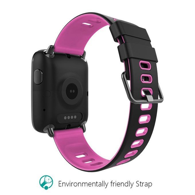 Smart Wat H Pedometer Reminder Remote  Amera Wristwat H Heart Rate Monitor-black&pink