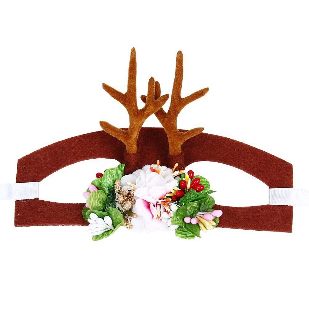 Christmas Pet Cat Dog Caps Reindeer Hat Headdress For Pet