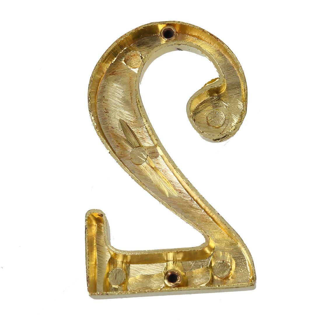 Gold House Hotel Door Address Plaque Number Plate Sign