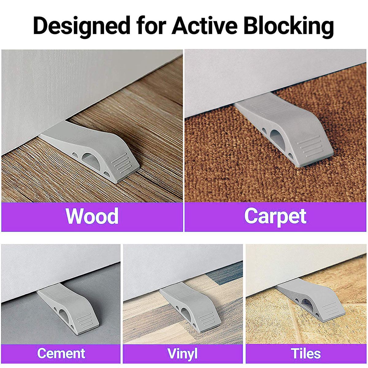A Pair Of Door Stopper Rubber Door Stop