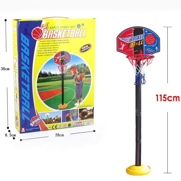 115cm Basketball Hoop Stand Toy Set for Child Kid Adjustable Inflatable Plastic Ball Outdoor Anti Stress Sport Game Baby Indoor