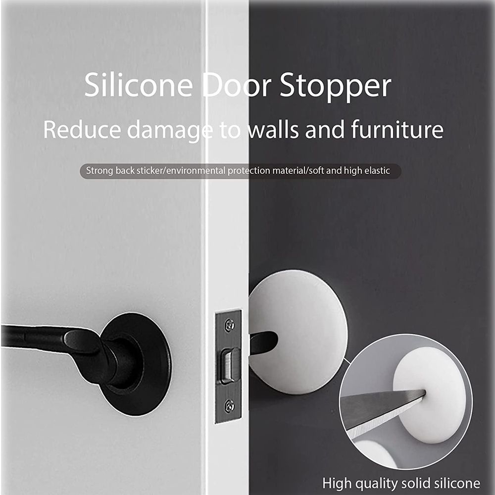 Silica Door Stopper Prevent Damage Wall Protector