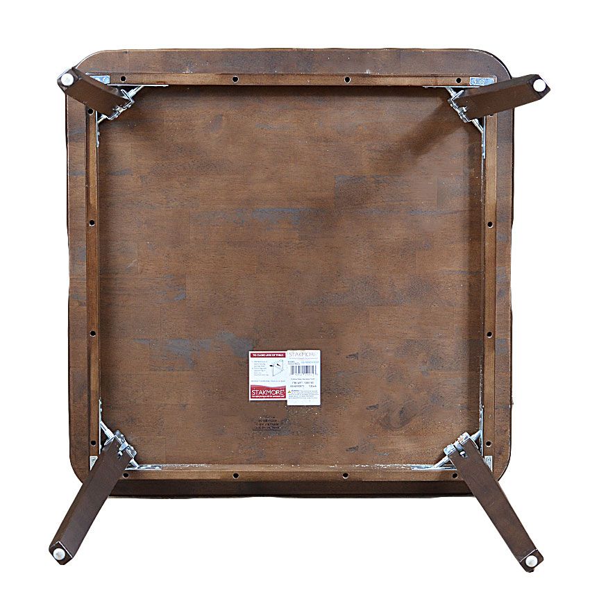 STAKEMORE Straight Edge 32" Square Folding Table