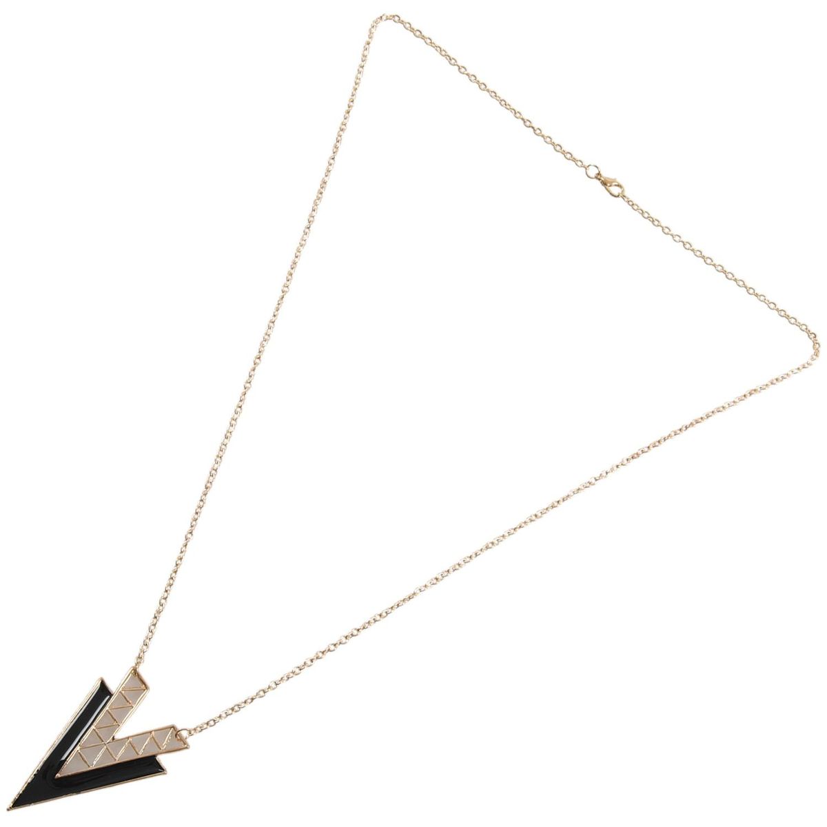 Occident Style Retro Fashion V Shape Alloy Long Chain Neckla