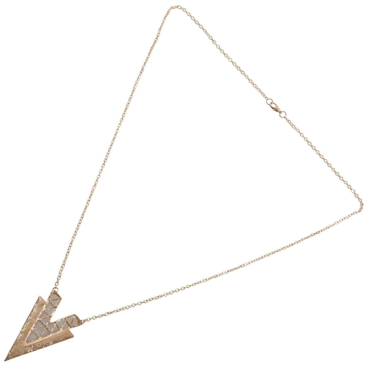 Occident Style Retro Fashion V Shape Alloy Long Chain Neckla