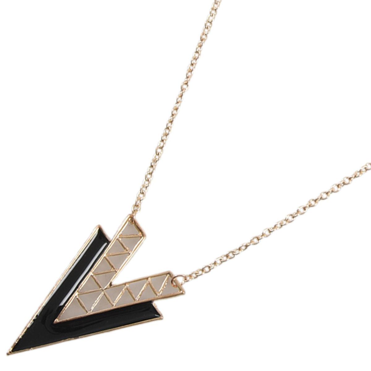 Occident Style Retro Fashion V Shape Alloy Long Chain Neckla