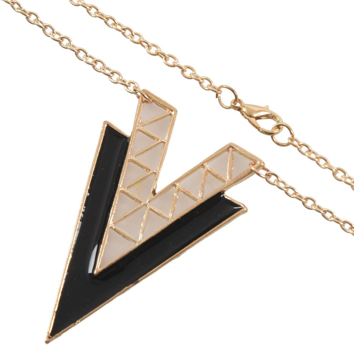Occident Style Retro Fashion V Shape Alloy Long Chain Neckla