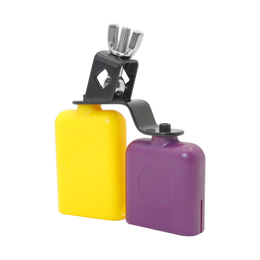Bicolor Cowbell For Drum Set High And Low Tones Midium Size