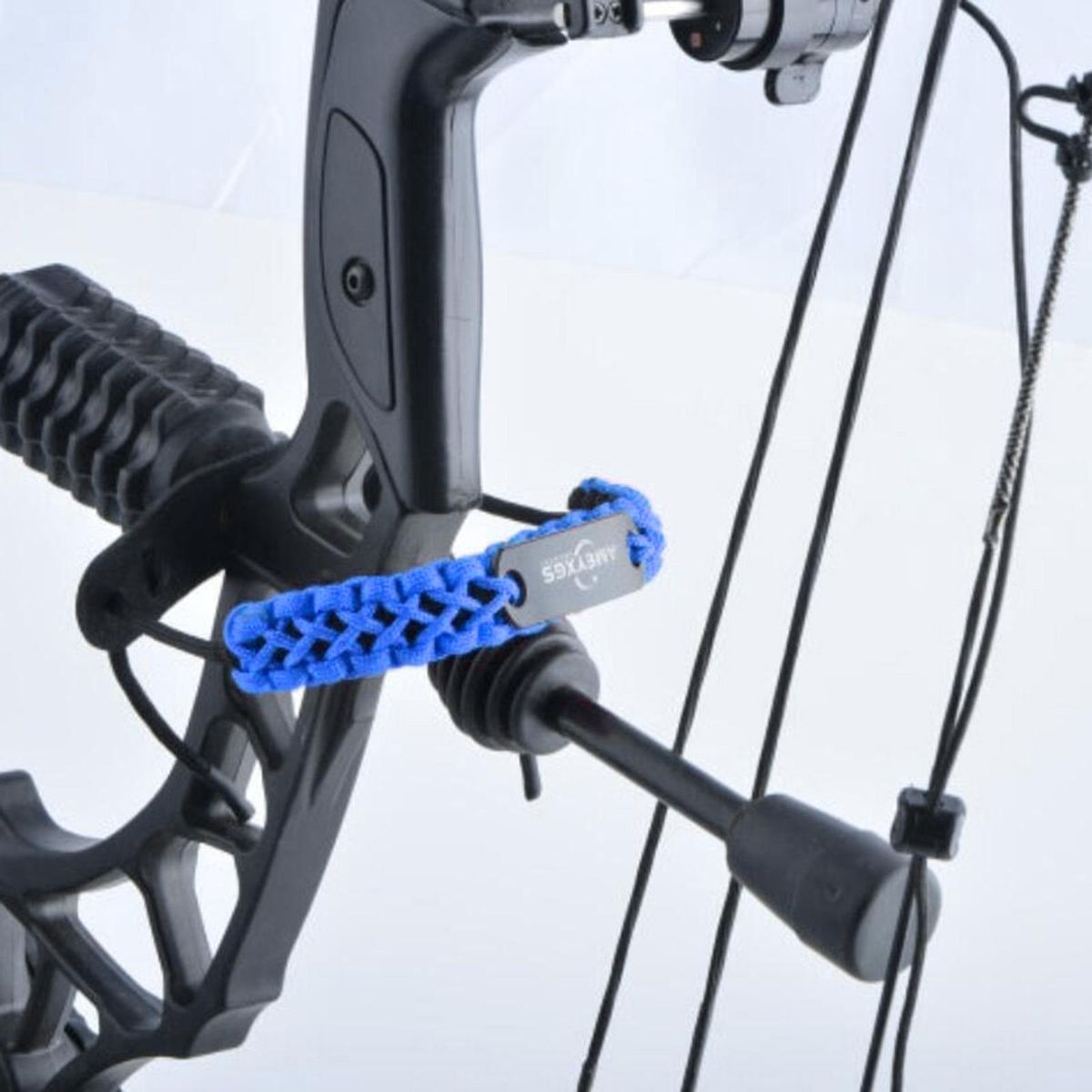 Adjustable Wrist  Strap Braided Cord Rope Compound Blue