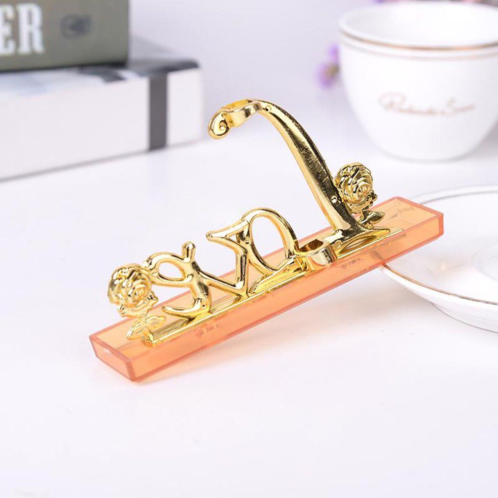 Artificial Flower In Love Display Stand Holder Home Decor Roses Base-golden