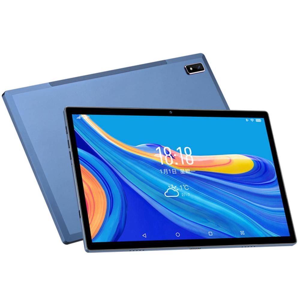 BDF P30 10.1 inch Portable Tablet MTK6762 Processor 4GB+64GB Memory 1280*800 Resolution Android 11.0 System Blue US Plug