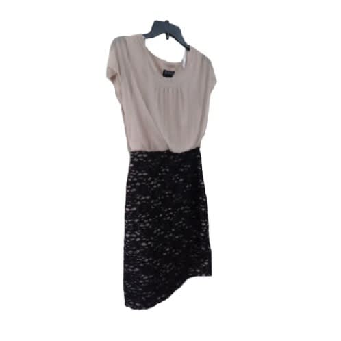 Young Women's Short Dress- Brown And Black