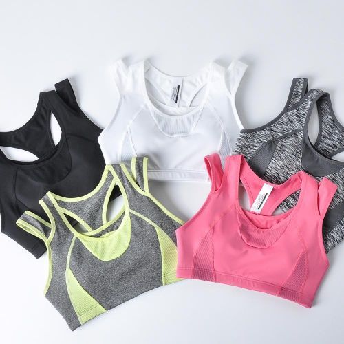 Women's High Impact WireWorkout Racerback Sports Bra Top(Hot Pink03)