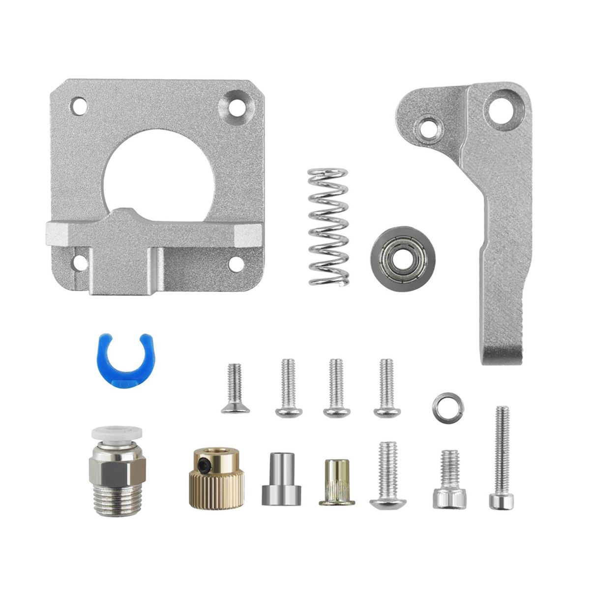 TWO TREES 3D Printer Parts & Accessories Upgraded All Metal Extruder and 4PCS Hand Twist Leveling Nut Diameter 60mm with 4pcs Heated Bed Springs for Creality Ender-3/Ender-3 Pro/ CR-10 Series 3D Printer