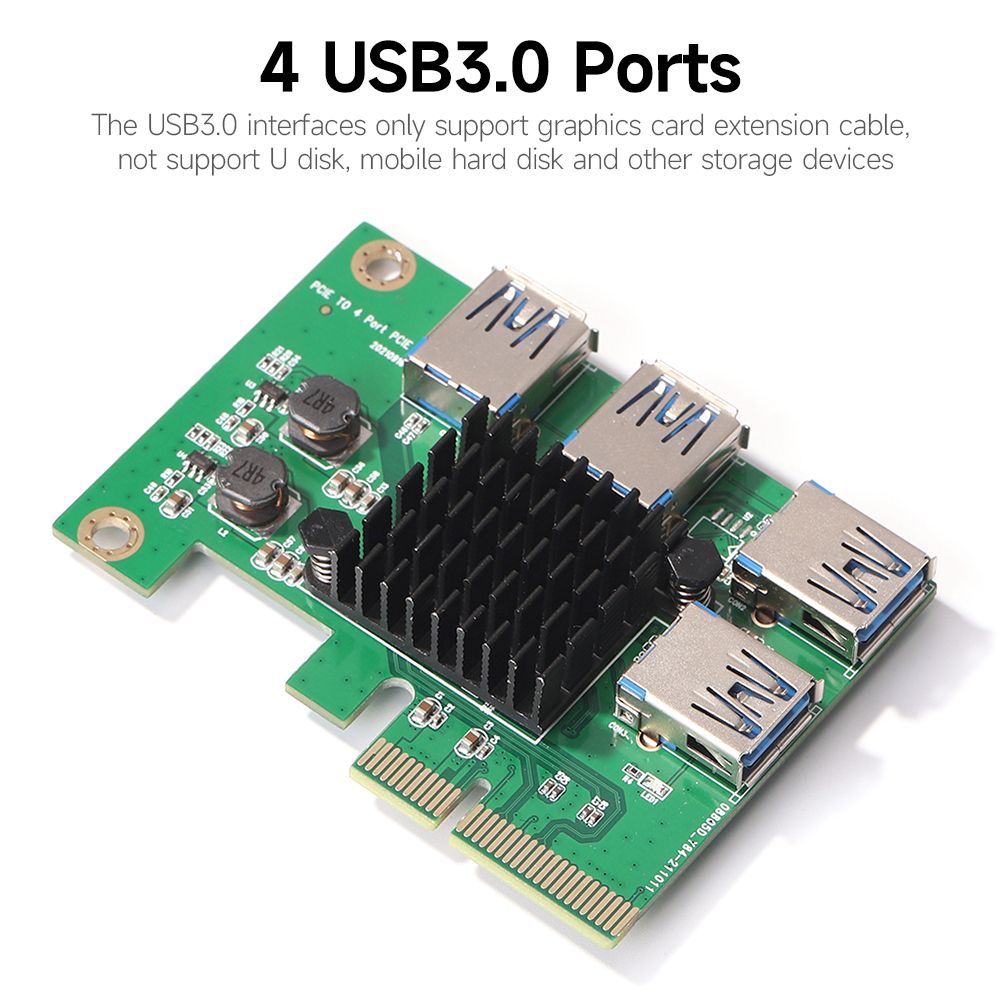 PCI-E X4 To USB3.0 Graphics Card Adapter Board Graphics Card