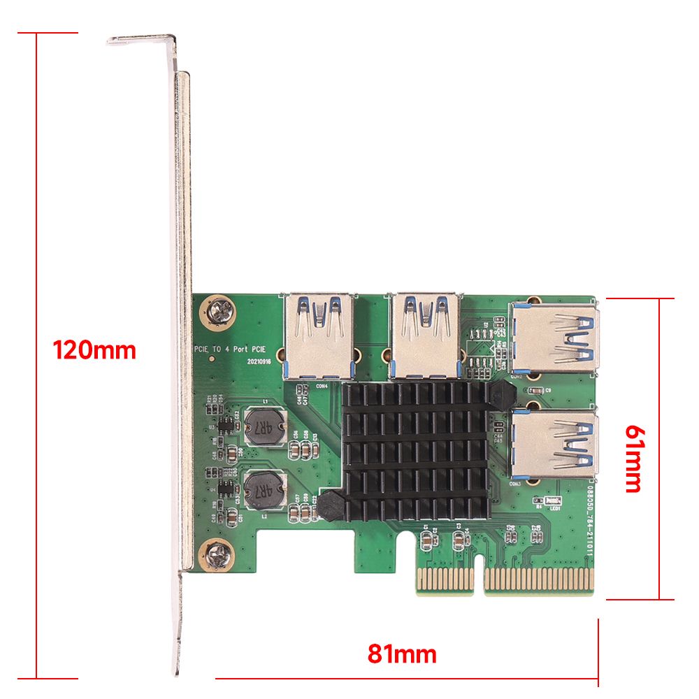 PCI-E X4 To USB3.0 Graphics Card Adapter Board Graphics Card