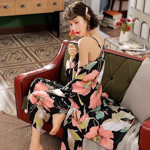 Women's Pajamas 3 Pieces/lot Women Pajamas Sets Cotton Home Wear Clothing