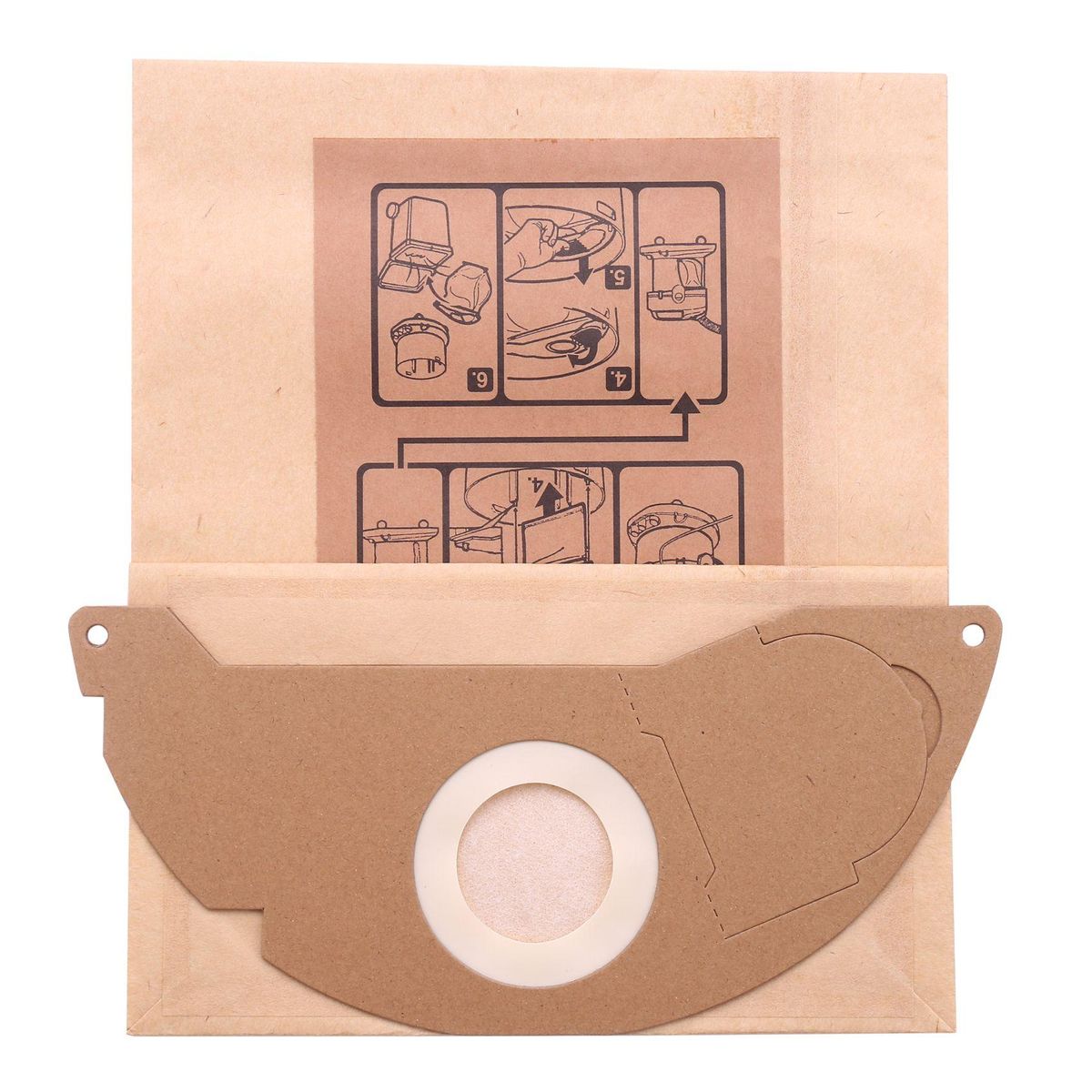 5Pcs/Set Vacuum Cleaner Paper Garbage Dust Bags for KARCHER WD2250 A2004 A2054 MV2 Vacuum Cleaner Machine Accessory