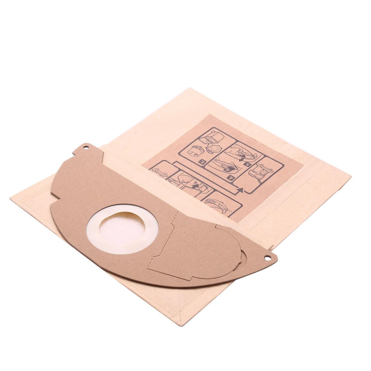 5Pcs/Set Vacuum Cleaner Paper Garbage Dust Bags for KARCHER WD2250 A2004 A2054 MV2 Vacuum Cleaner Machine Accessory